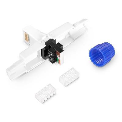 China Professional Utp Cat6A Toolless RJ45 Male Connector Keystone Jack by Exact Cables for sale