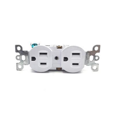 China Standard Grounding Tamper Resistant Duplex Receptacle Socket Decorative WIFI NO Switch for sale