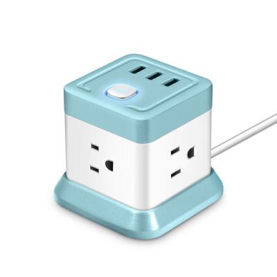 China Extension Socket 250V 10A 2 USB Ports Universal Travel Mobile Multiple Plug Cable 1.8M for sale