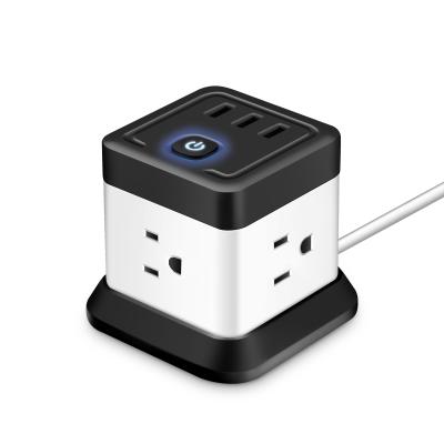 China Customized Support Universal Travel Adapter Charger Plug Power Strip with Extension Cord for sale