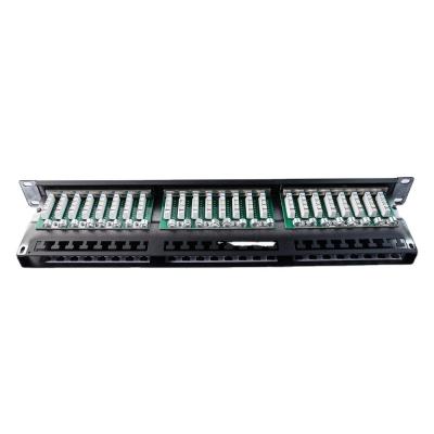 China 48 Port Networking Patch Panel for Cat5e/Cat6/Cat6a/Cat7 Modular and Networking System for sale