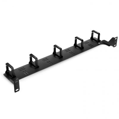 China Black 1U 12 Ports Network Cabinet Rack Mount Cable Management Cable Organizer for Structure for sale