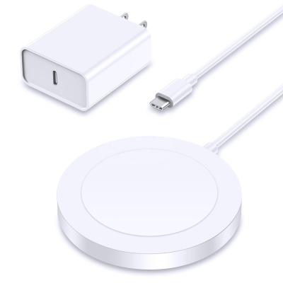 China 1 Conductor Magnetic Wireless Charger for Mag-Safe iPhone Round Wire Material Shape for sale