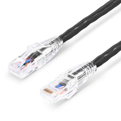 China Customizable 26AWG UTP Cat6 Fiber Optic Patch Cord for 4G Network Round/Flat Manufacturers for sale