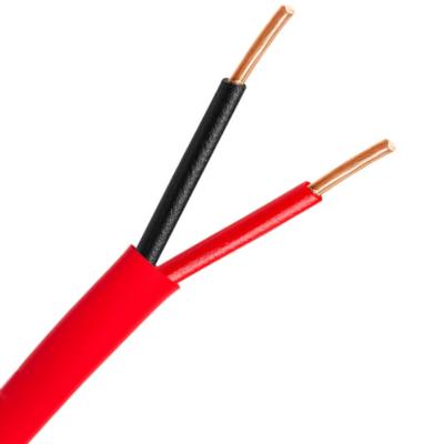 China Al/Foil Shield Bare Copper Wire Core Fire Alarm Cable 2 Core 1.5mm FPLR FPLP PH120 Fire Resistant Cable for sale