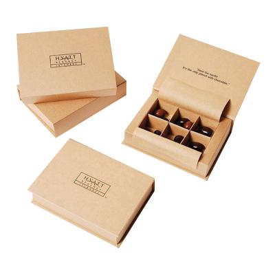 China UK Recyclable Hard Chocolate Gift Box Chocolate Paper Cardboard Printing Luxury Plain Packaging With Inner Tray for sale