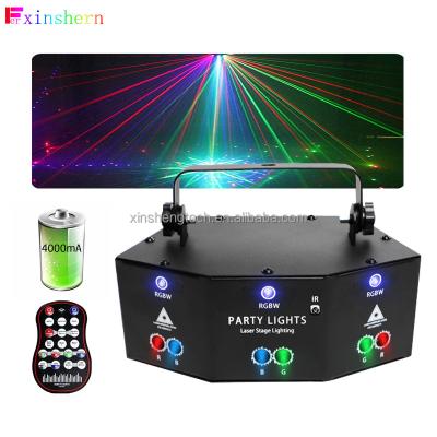 China Factory Direct Wholesale Led Disco Light LED And Laser 2 In 1 Sound Activated With Remote Control Disco Party Lights for sale