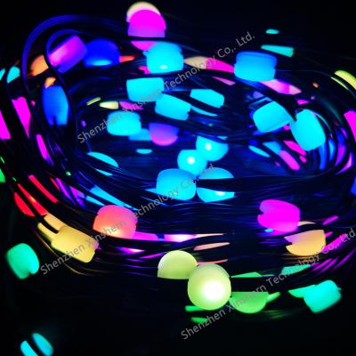 China Strap 17 Patterns USB Fairy Lights With Smart App And Remote Controller Indoor String Lights for sale