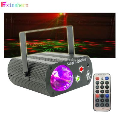 China Led Disco Light 2 in 1 Party Disco Laser Light Sound Activated with Remote Control LED Stage Strobe Lights for sale