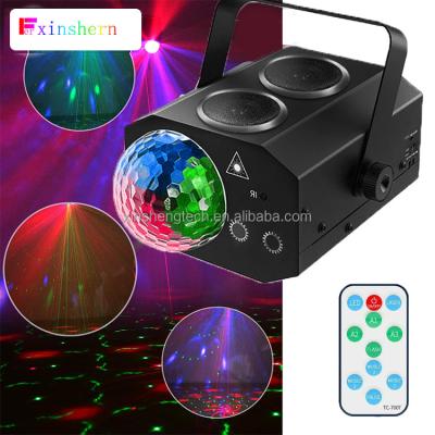 China LED and Laser Light Bluetooth Speaker Party DJ Disco Lights LED Sound Activated with Remote Multi Patterns Projector Stage Laser Light for sale