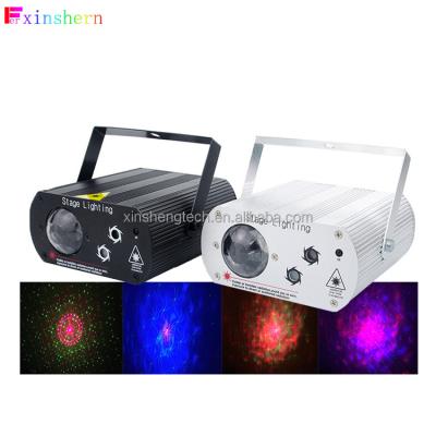 China LED and Laser Light Water Wave Party DJ Disco Lights LED Sound Activated Stage Laser Light Multiple Patterns Projector with Remote for sale