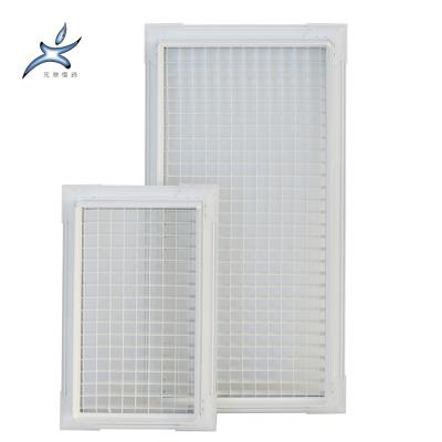 China Traditional Supply Aluminum HVAC Exhaust Ceiling Returns Double Guided Vents To Secure Grille for sale