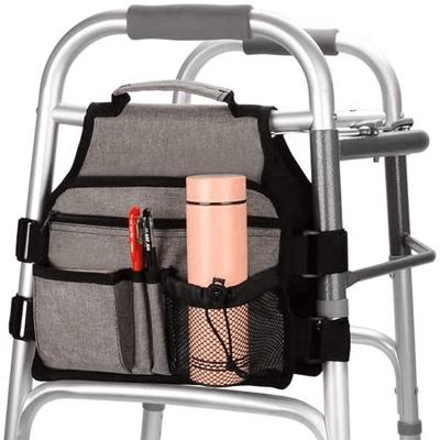 China Eco-freindly Side Walker Bag Access Bag Organizer Pocket Packing with Handle Multifunctional Walker Side Accessory for Walker with Side Bar for sale