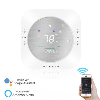 China Modern OEM Customized Smart Thermostat Life / Tuya WiFi Heat Pump Thermostat Works With Alexa Google Home for sale