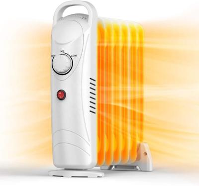 China 500W Oil Filled Space Heater - Portable Electric Oil Hotel Radiator Space Heater for Indoor Use - Super Quiet Remote Control 12H Timer for sale