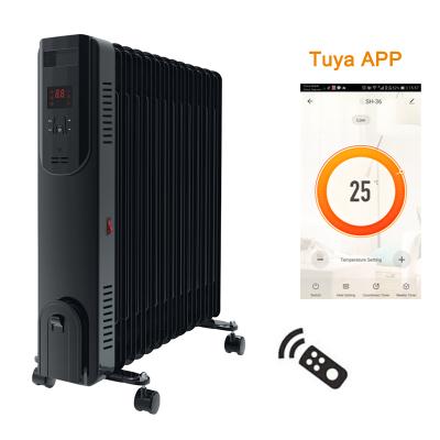 China Hot Selling 1000W~2400W Hotel Fins 5/7/9/11/13 Free Electric WIFI Radiator Oil Heater Portable Home Oil Filled Radiator for sale