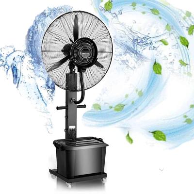 China 3 Speeds With Remote Control Fans Heavy Duty Heavy Duty Fan Large Oscillating Mist Spray, Industrial Electric Humidifier Cooling Fan, Pedestal Standing Fan for sale