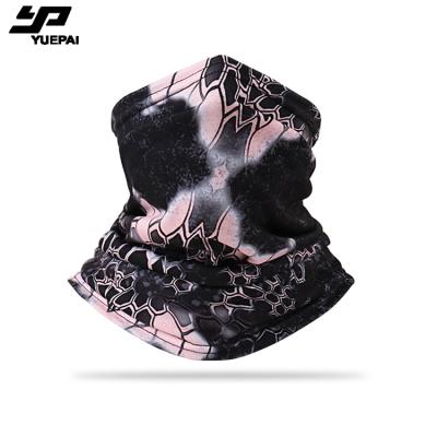 China Custom logo print neck cuff anti half face mask Microfiber cover head scarf UV multifunctional bandana headband for sale