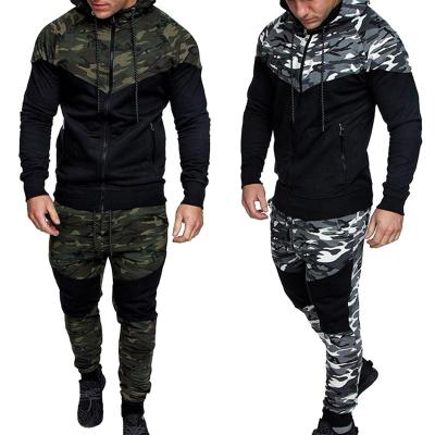 China Anti-UV Latest Design Fitness Custom Mens Camouflage Tracksuits for sale