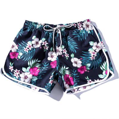 China OEM Breathable Custom Sublimated Beach Shorts Women Beach Wear Swimshorts and Women Swimwear for sale