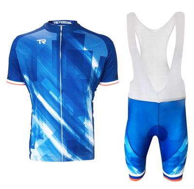 China Custom Sublimated Cycling Breathable Clothing China Factory Design Cycling Jersey Packing Team Uniforms for sale