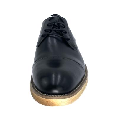 China Hot Sale All-match Formal Black Breathable Ultra Wide Men's OEM Leather Shoes for sale