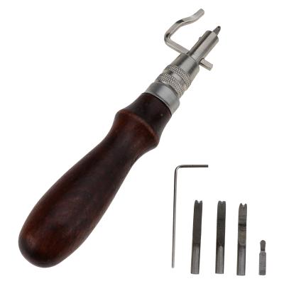 China Eco-Friendly Leather Craft Tool Kit 7 in 1 Edger Multifunctional Dodging Leather Notcher for sale