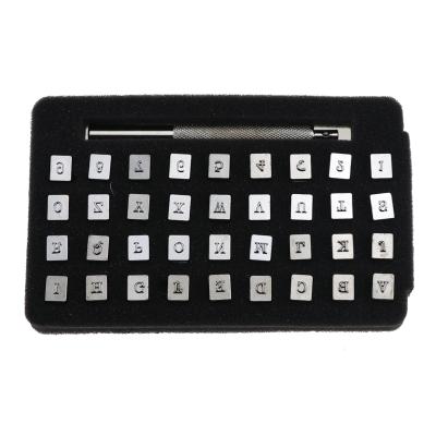 China Hot Sale 36pcs Steel Alphabet Number Stamp Punch Set Eco-friendly For Leather Craft Stamps Tools Art 3mm/6mm for sale