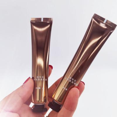 China Custom Cosmetic Gold Small Tube High Quality Aluminum Barrier Laminated 20ml Tube For Cosmetic for sale