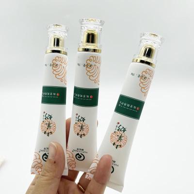 China Custom Empty Eco Friendly Plastic Small Eye Cream Tube PE 20g 25g Cosmetic Squeeze Packaging Tube With Needle Mouth for sale