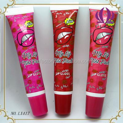 China Cosmetics 15g Plastic Tube Lip Balm Packing Tube for sale