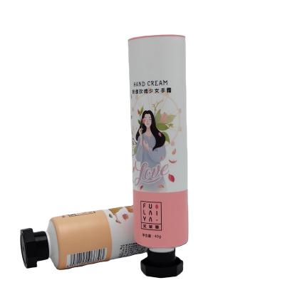 China 10ml 60ml 100ml 120ml Peach Girl Hand Cream Cosmetic Packaging Ripple Tube for sale