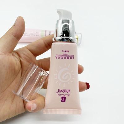 China Cosmetics 40g Lotion Pump Plastic Airless Tube PE Soft ACP Tube For BB Cream for sale