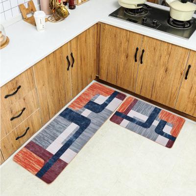 China Fashion Washable Modern Home Anti Slip Kitchen Mat Cushion Floor Mat Kichen Mat Cover for sale