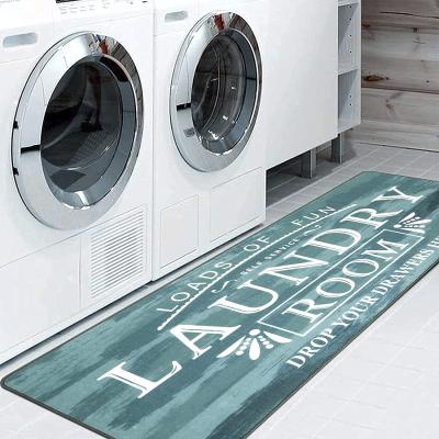 China Factory Wholesale Price Runner Cover Kitchen Washable Area Rug Non Slip Dining Laundry Room Rug For Sale for sale