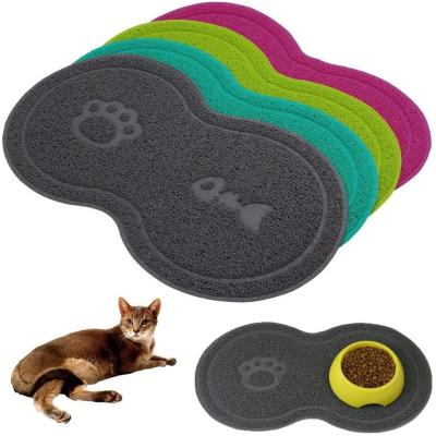 China Waterproof Pet Feeding Mat For Dogs Cats Waterproof Large Dog Mats For Food And Water Under Bowl Cat Litter Mat Non Slip Easy Clean for sale