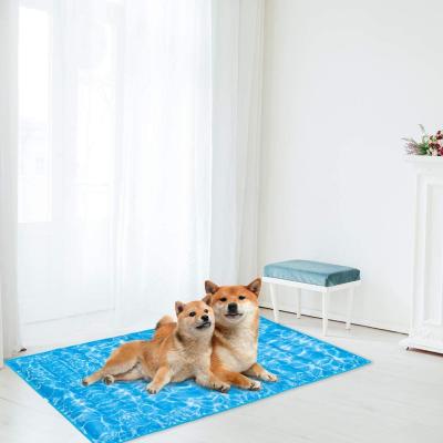 China Custom Waterproof Pet Protection Bed Self Gel Cooling Cooling Bed Pet Cool Mat For Dog Or Cat for sale