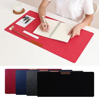 China Custom Logo Large Felt Base Desk Mouse Pad Protector Water Resistance Mat Wool Laptop Writing Pad Non-Slip For Office for sale