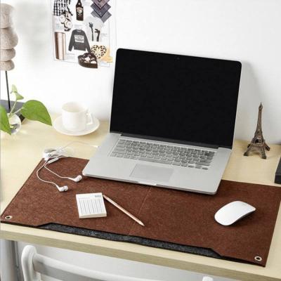 China Office Felt Anti-Slip Felt Extended Mat Pad For Computer Table Pad Polyester Water Resistance Custom Mouse Storage Organizer Large for sale