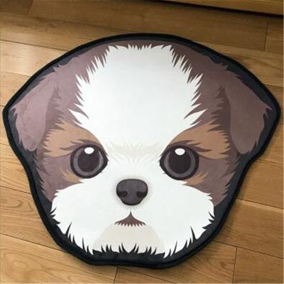 China Non Slip Warm 3D Polyester Irregular Animal Shape Rug Custom Design Non Slip Home Decoration Floor Mat Carpet for sale