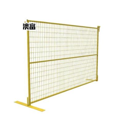 China Construction Site Safety Metal Chain Link Canada Standard Temporary Fence Easily Assembled Temporary Safety Fence for sale