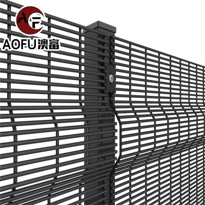 China Anti Climb Property 358 Clear Vision Airport Prison 358 Anti Climb Clear Rail High Security Barrier Easily Assembled Dense Barrier Mesh Panels for sale