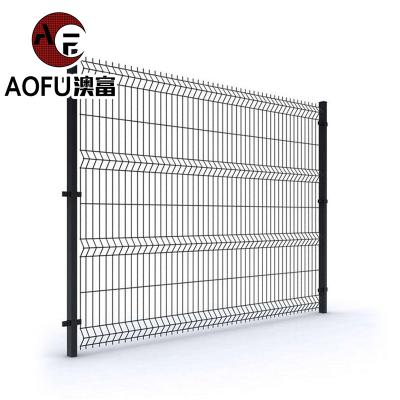 China Factory Supply Easily Assembled 3D PVC Coated Galvanized Curved Welded Wire Mesh Privacy Garden Bending Fence Panel For Sale for sale