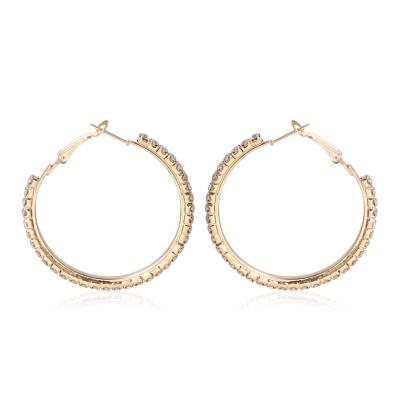 China Factory Wholesale FASHIONABLE Personalized Stainless Steel Circle Gold Plated Hoop Earrings for sale