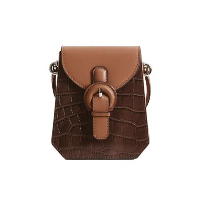 China Two-layer cowhide women wholesale china women cross bag lady bags genuine leather cross bag bady genuine leather designer handbags famous brands for sale