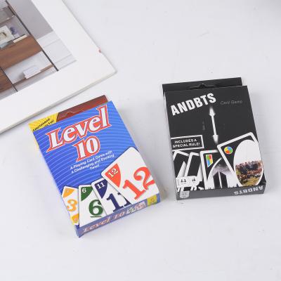 China Paper Custom Wholesale Printed Paper Fun Card Game Mini Poker Game Cards For Kids Adult Hot Sale for sale