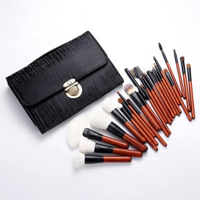 China Angular Blush Unique Wooden Makeup Brush Set Makeup Brush Set for sale