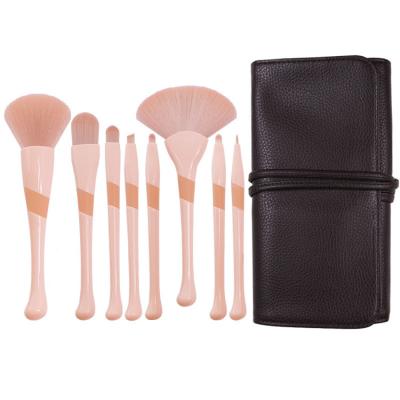 China 8pcs Flat Brush Makeup Brush Set Makeup Brush Box Makeup Brush Set Bag for sale