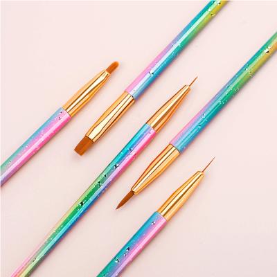 China Easy Apply Customizable Acrylic Paint Nail Brush Designs Quality Brushes For Acrylic Nails Packaging Supplies for sale