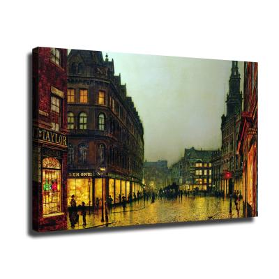 China Waterproof+ECO-Friendly Famous Artwork Wall Traditional Figurative Vintage Artwork Oil Classic Of Romanticism Building Painting For Hotel for sale